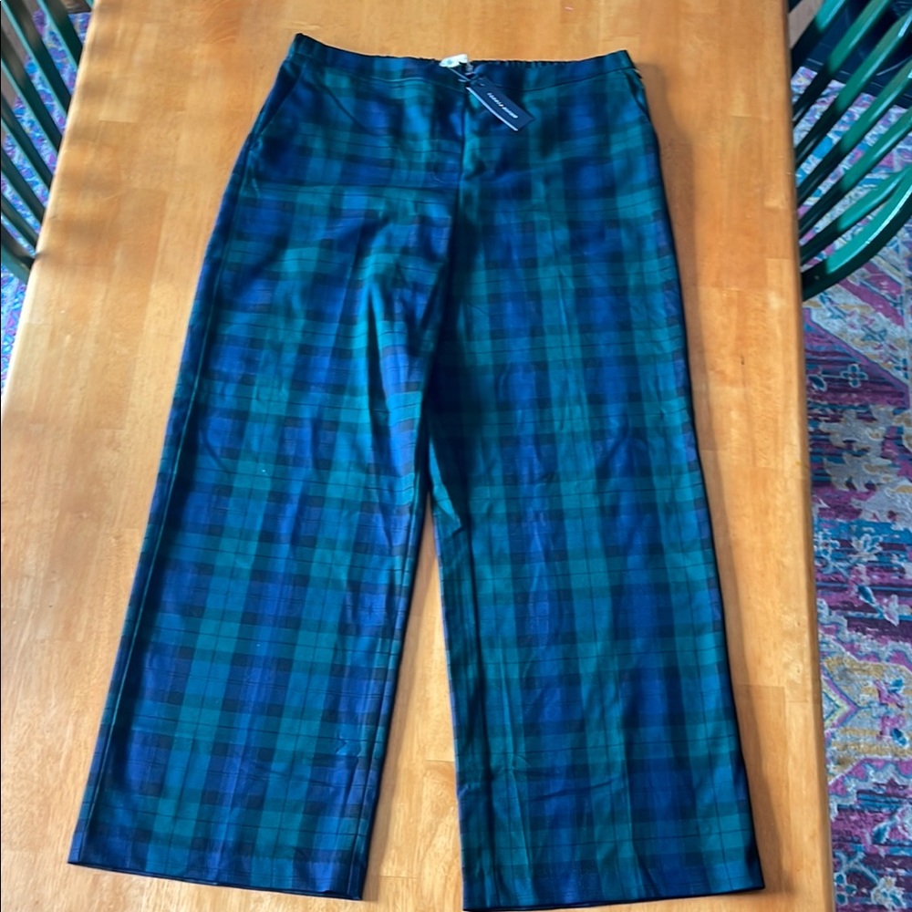 Tommy Hilfiger Blue and Green Dress Pants